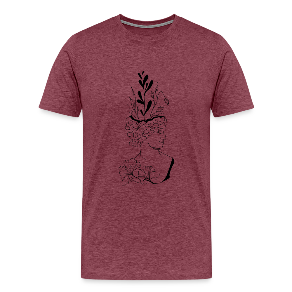 Smirk Men's Premium T-Shirt - heather burgundy