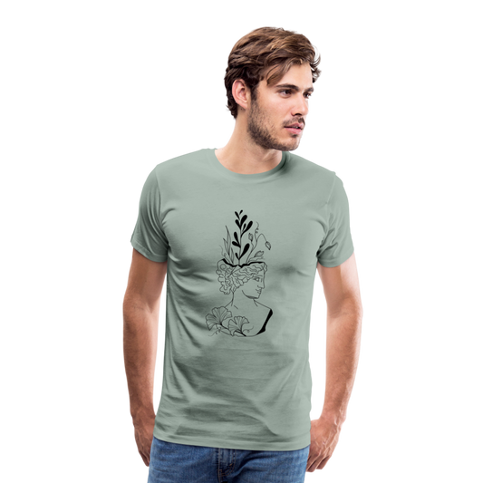 Smirk Men's Premium T-Shirt - steel green