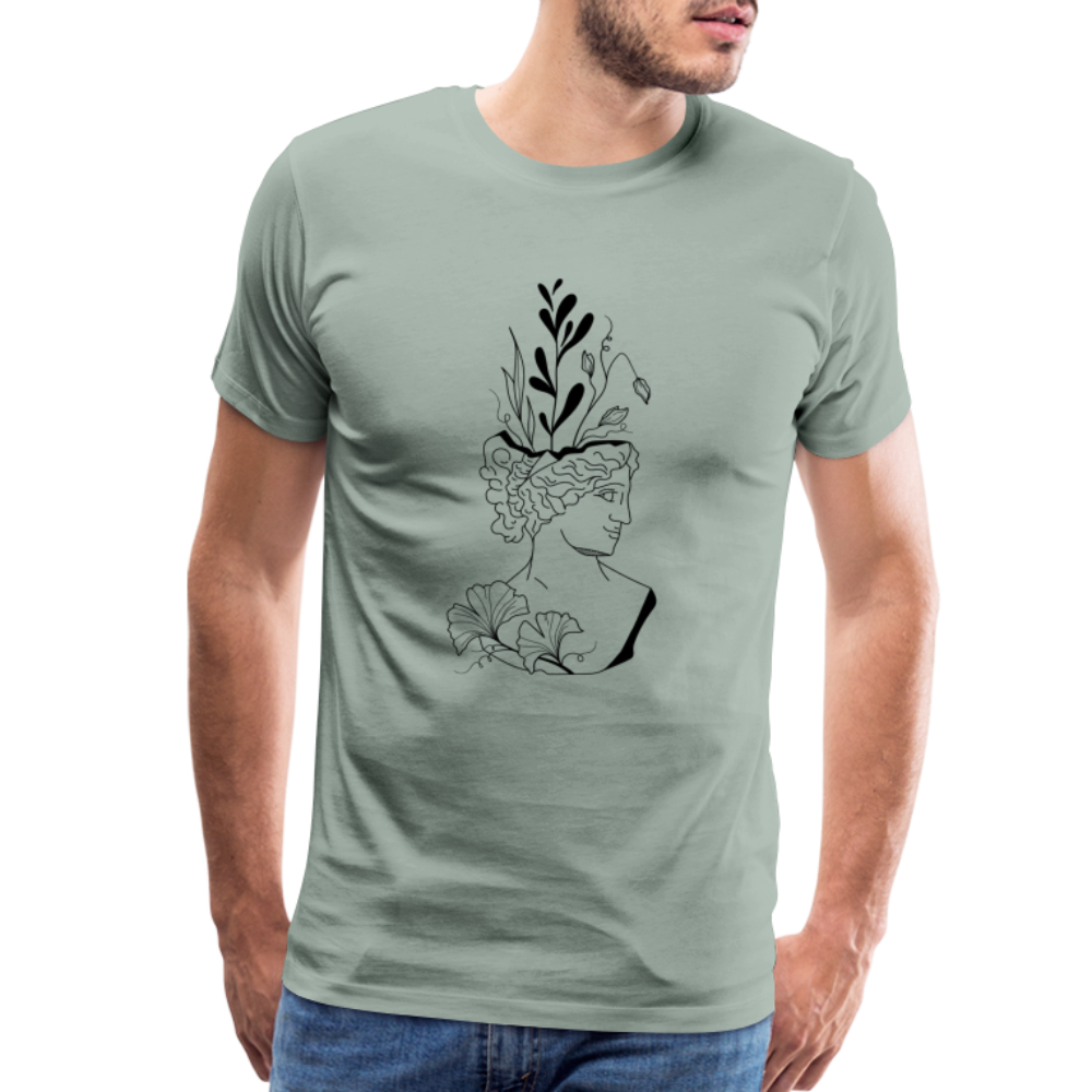 Smirk Men's Premium T-Shirt - steel green