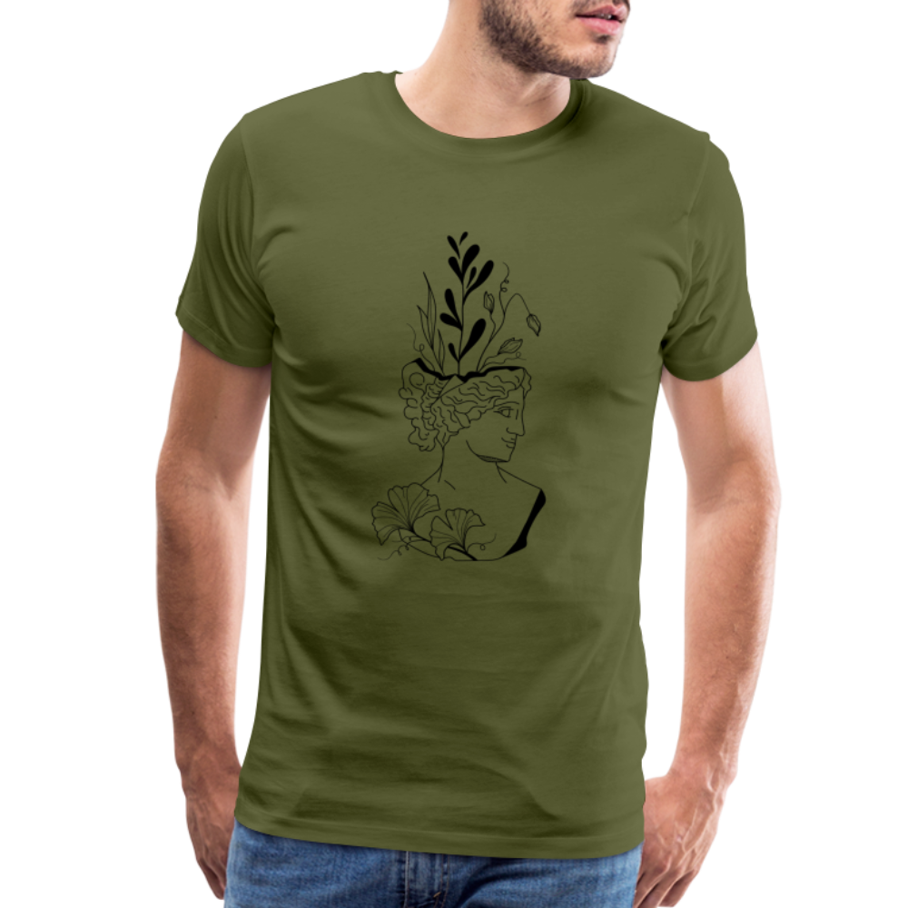 Smirk Men's Premium T-Shirt - olive green