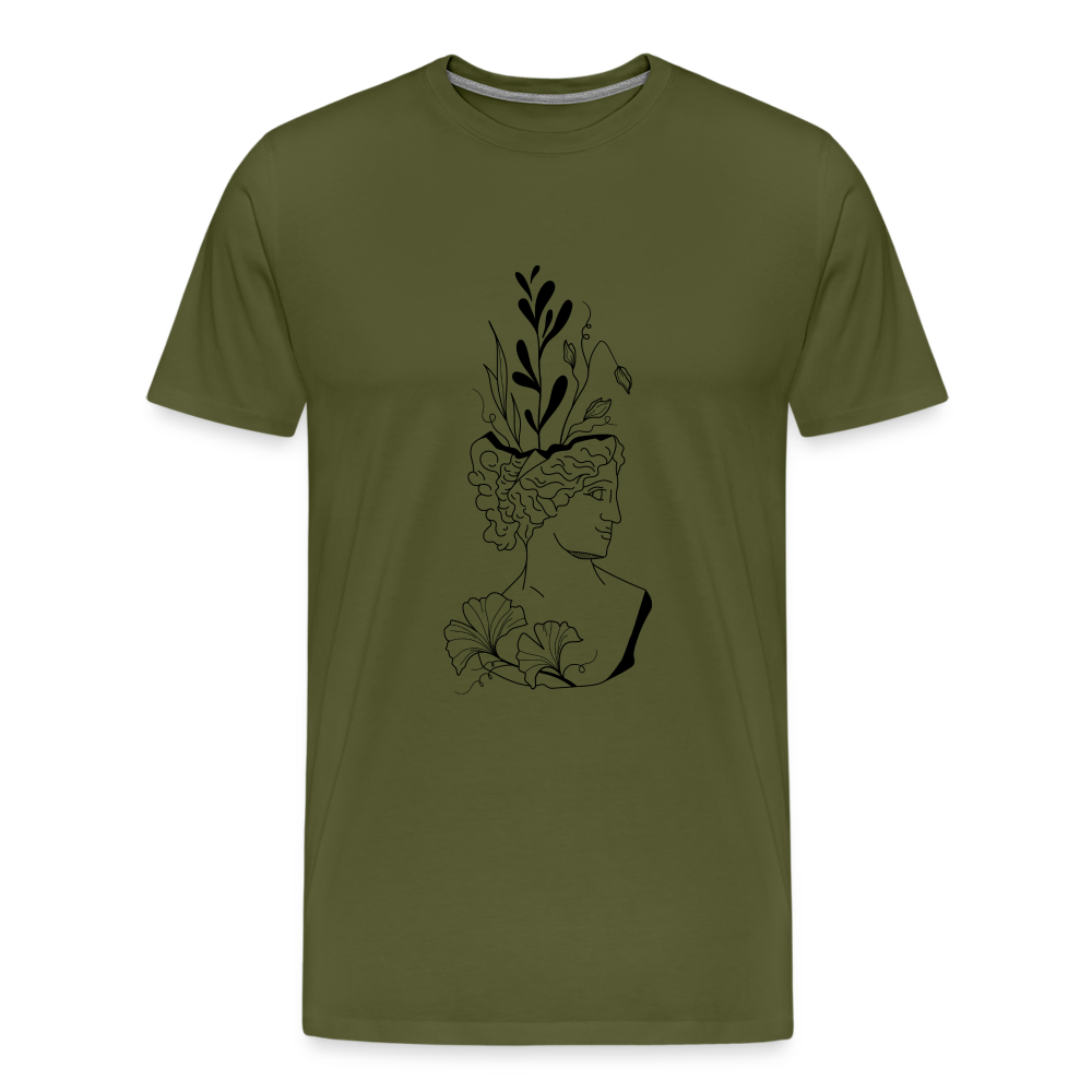 Smirk Men's Premium T-Shirt - olive green