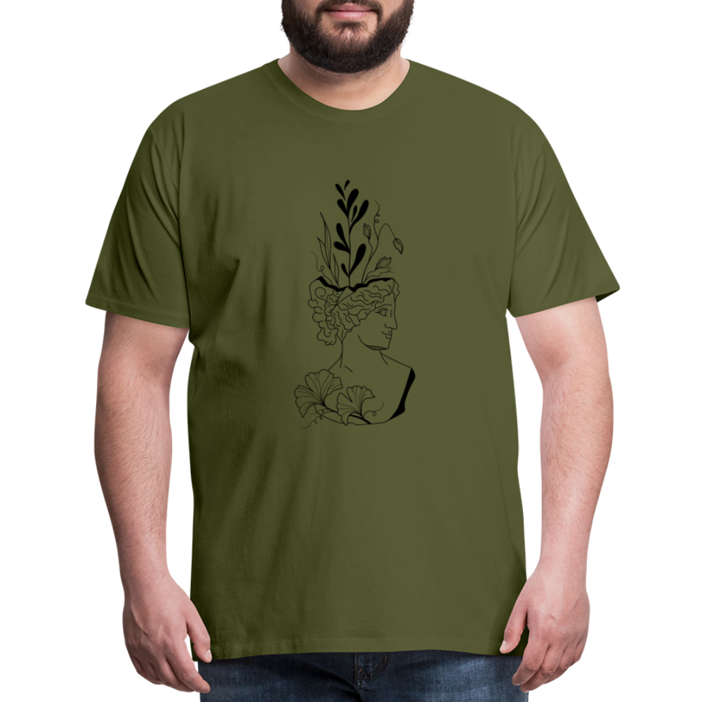 Smirk Men's Premium T-Shirt - olive green