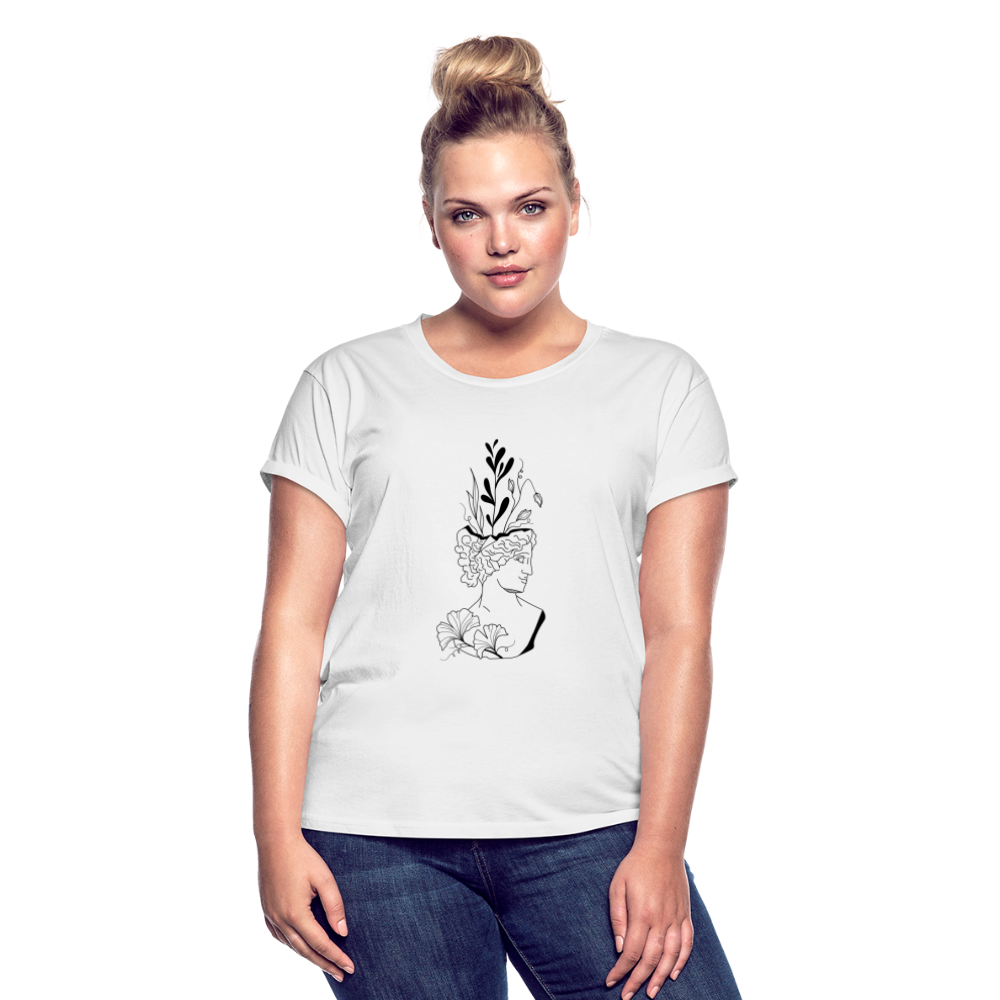 Smirk Women's Relaxed Fit T-Shirt - white