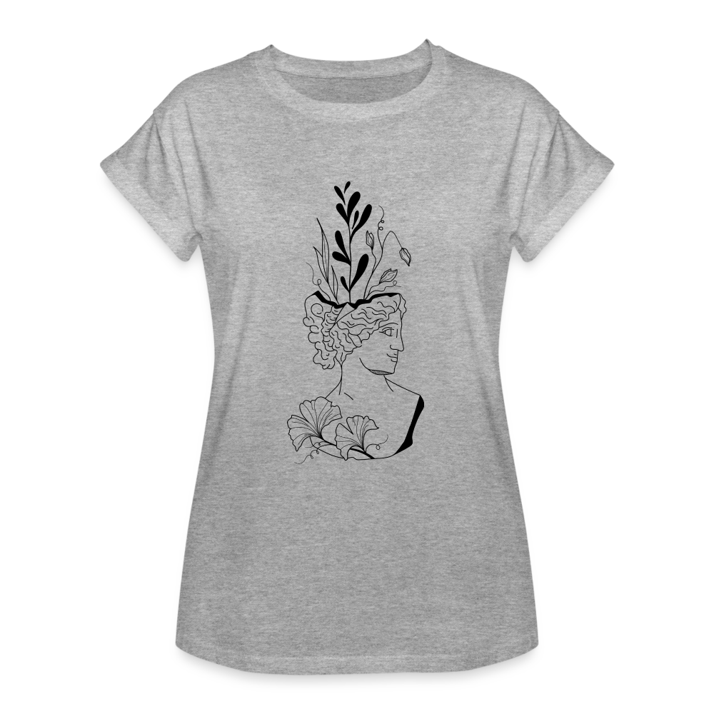 Smirk Women's Relaxed Fit T-Shirt - heather gray