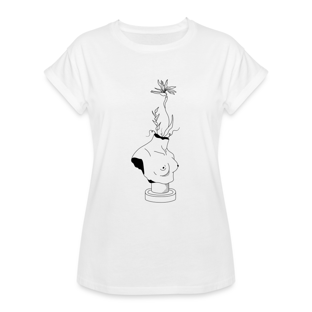 Femme Women's Relaxed Fit T-Shirt - white