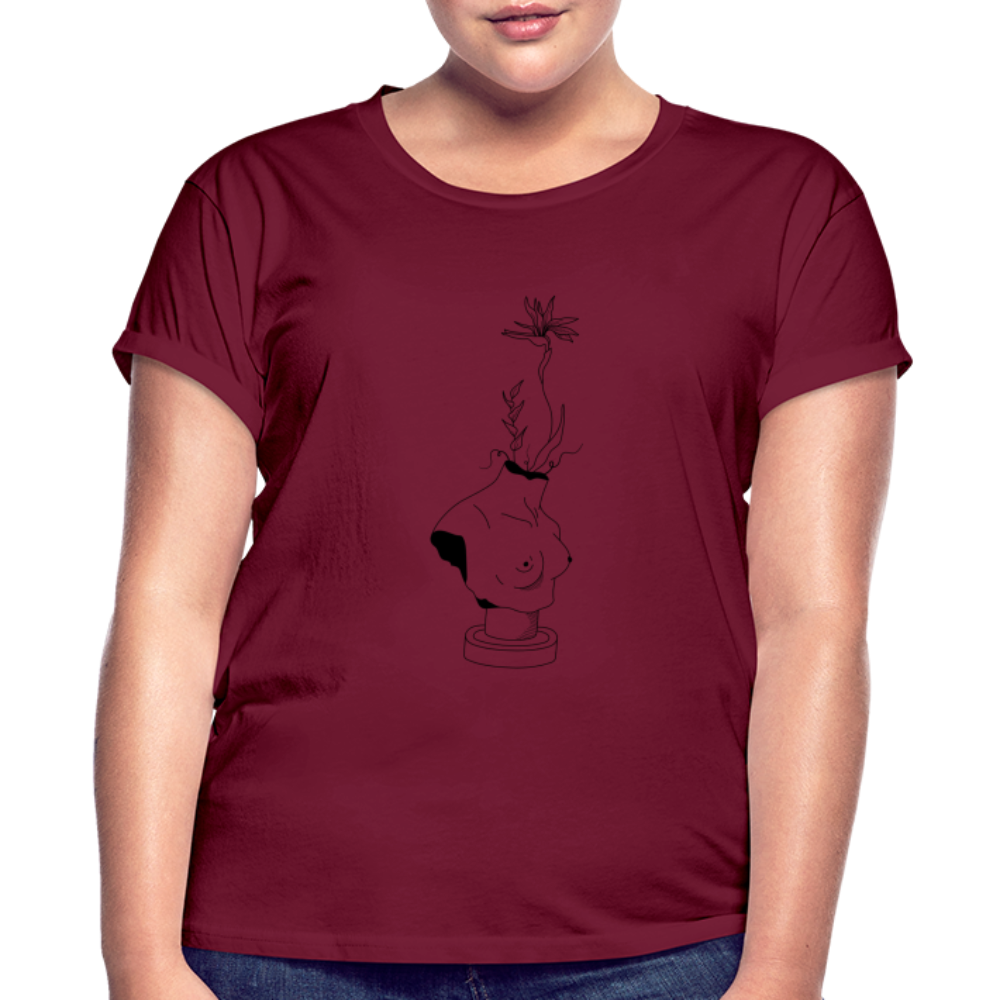 Femme Women's Relaxed Fit T-Shirt - burgundy