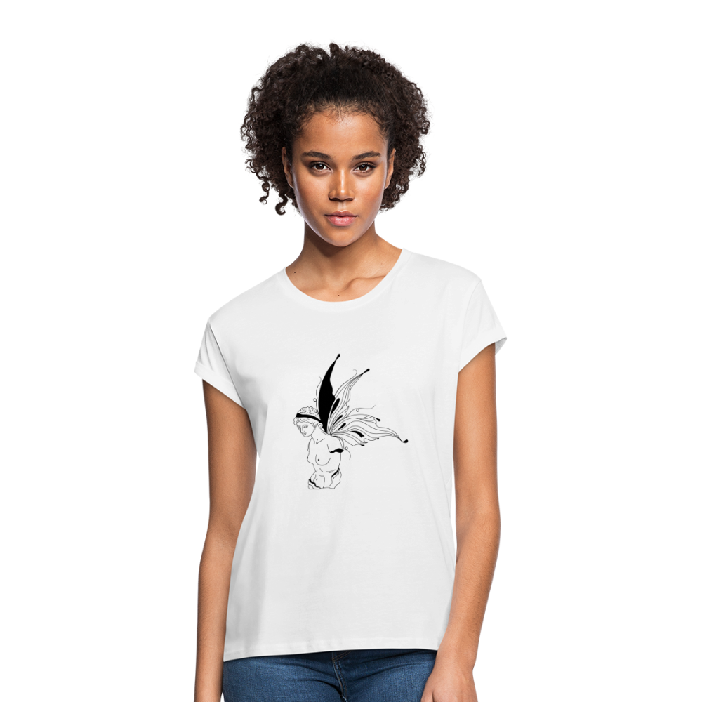 Butterfly Women's Relaxed Fit T-Shirt - white