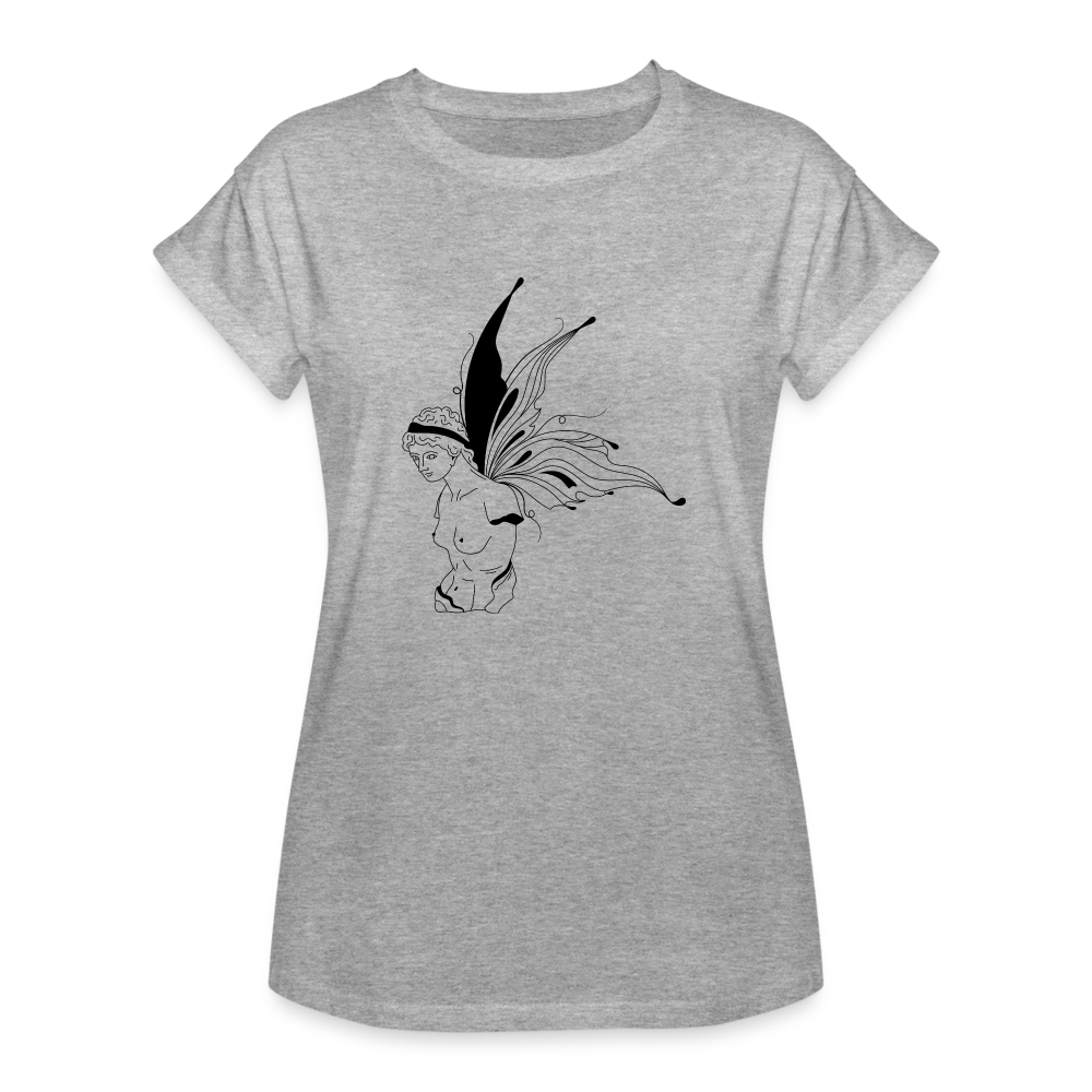 Butterfly Women's Relaxed Fit T-Shirt - heather gray