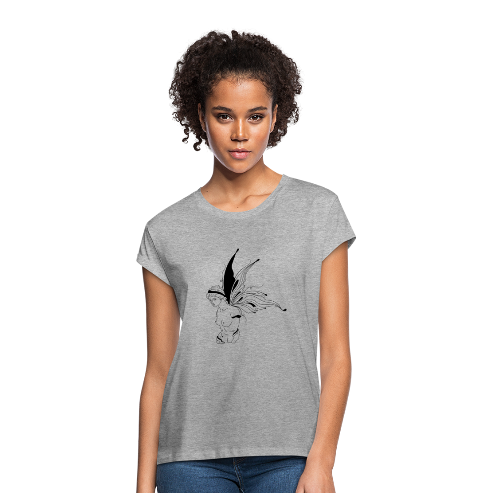 Butterfly Women's Relaxed Fit T-Shirt - heather gray