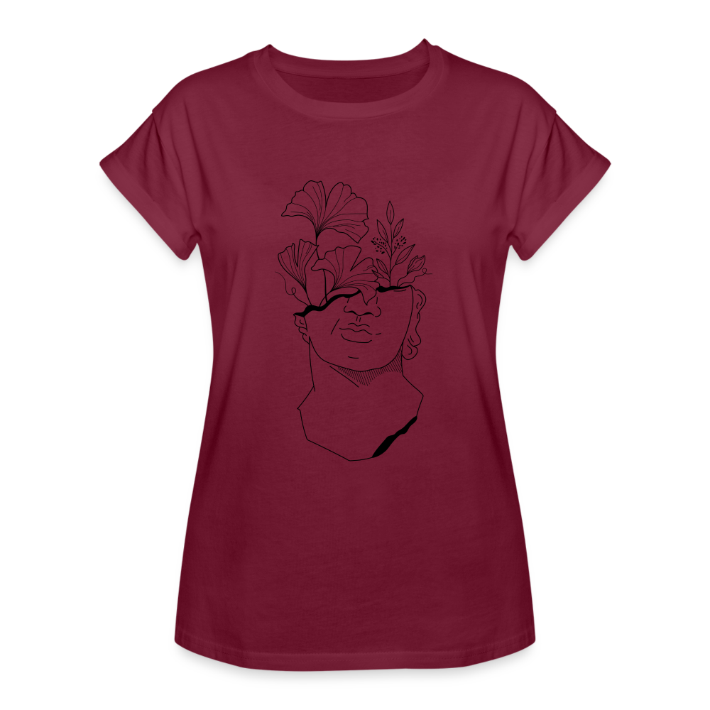 Hey Women's Relaxed Fit T-Shirt - burgundy