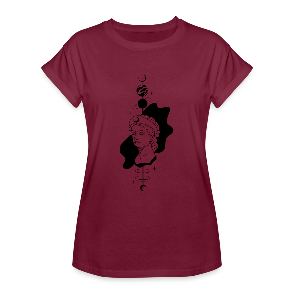 Fortune Women's Relaxed Fit T-Shirt - burgundy