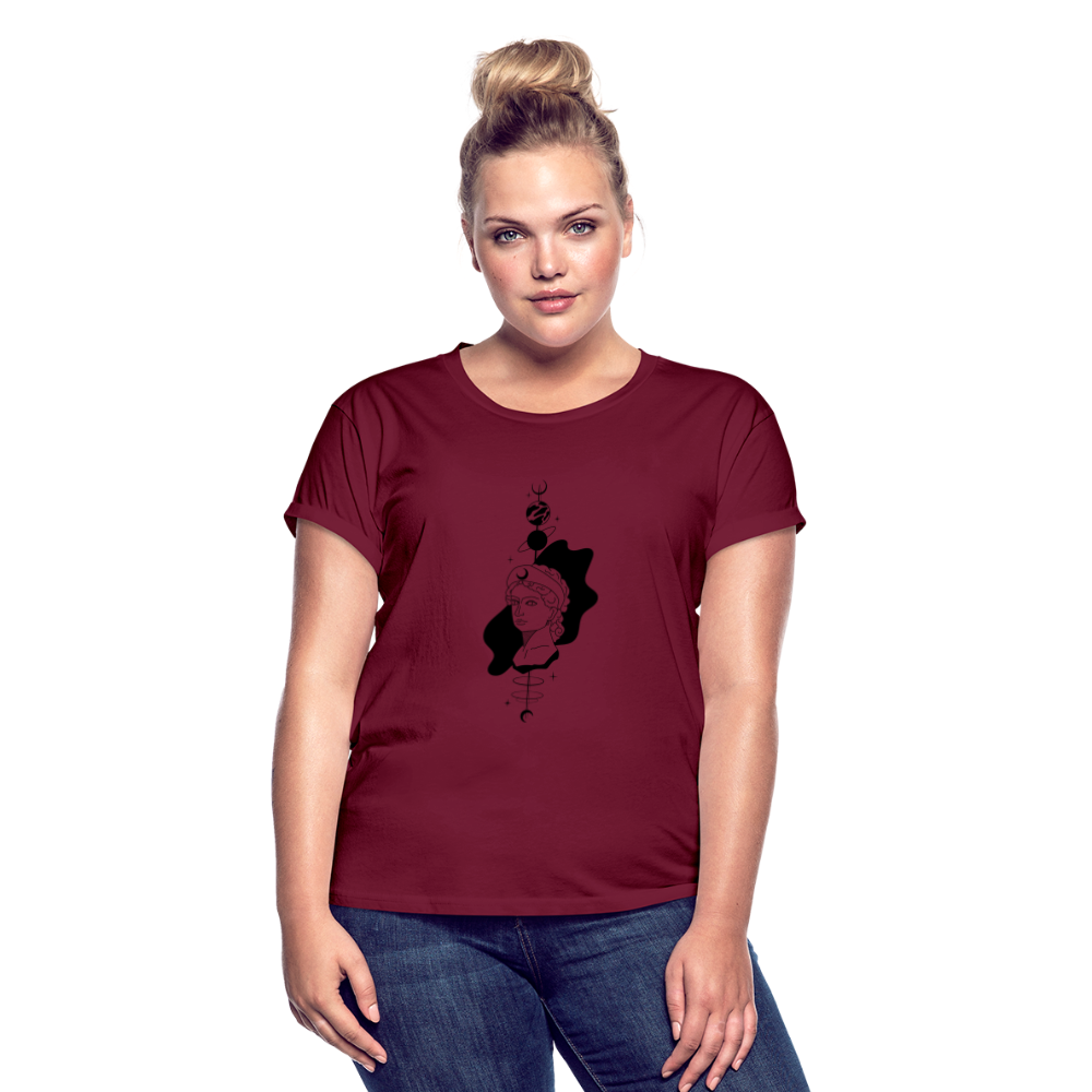 Fortune Women's Relaxed Fit T-Shirt - burgundy