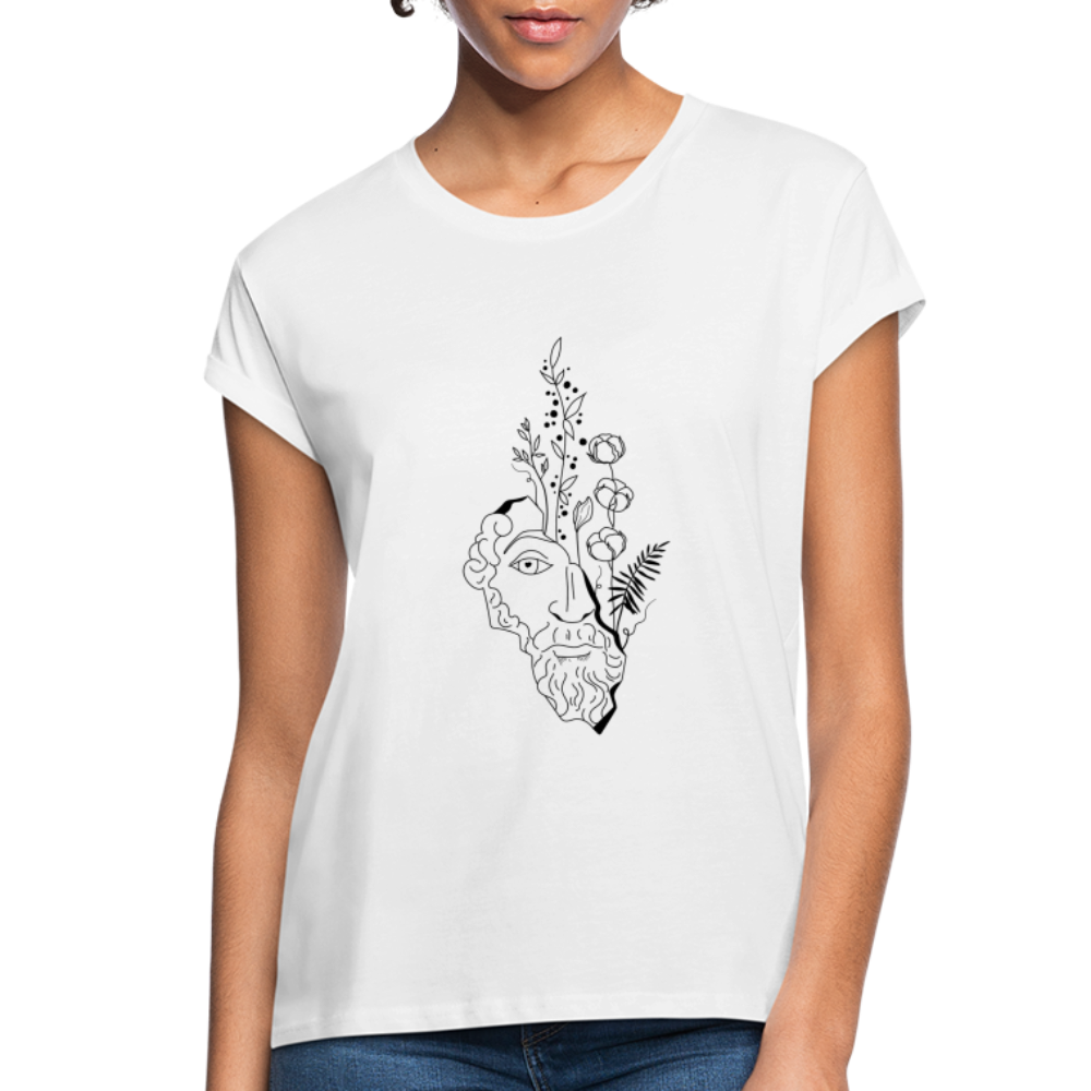 Wise Women's Relaxed Fit T-Shirt - white