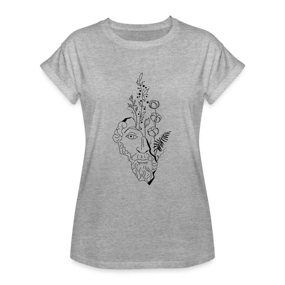 Wise Women's Relaxed Fit T-Shirt - heather gray