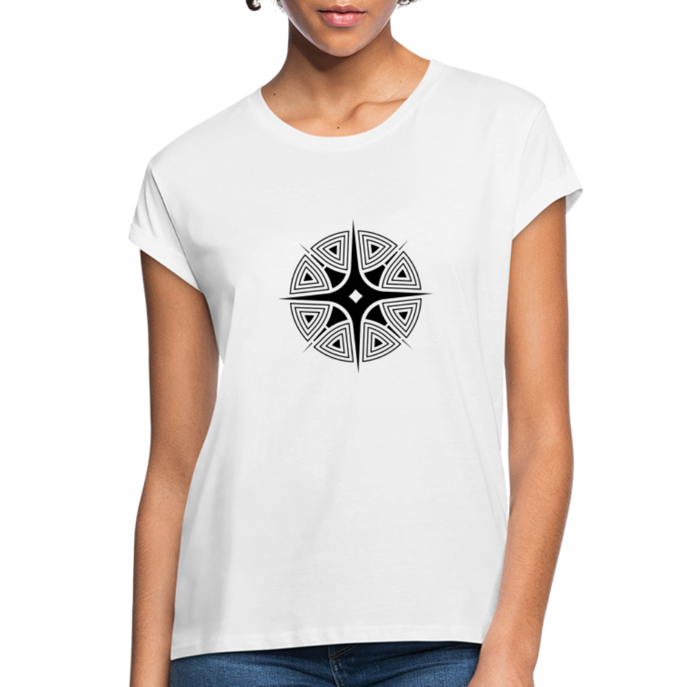 Star Shine Women's Relaxed Fit T-Shirt - white