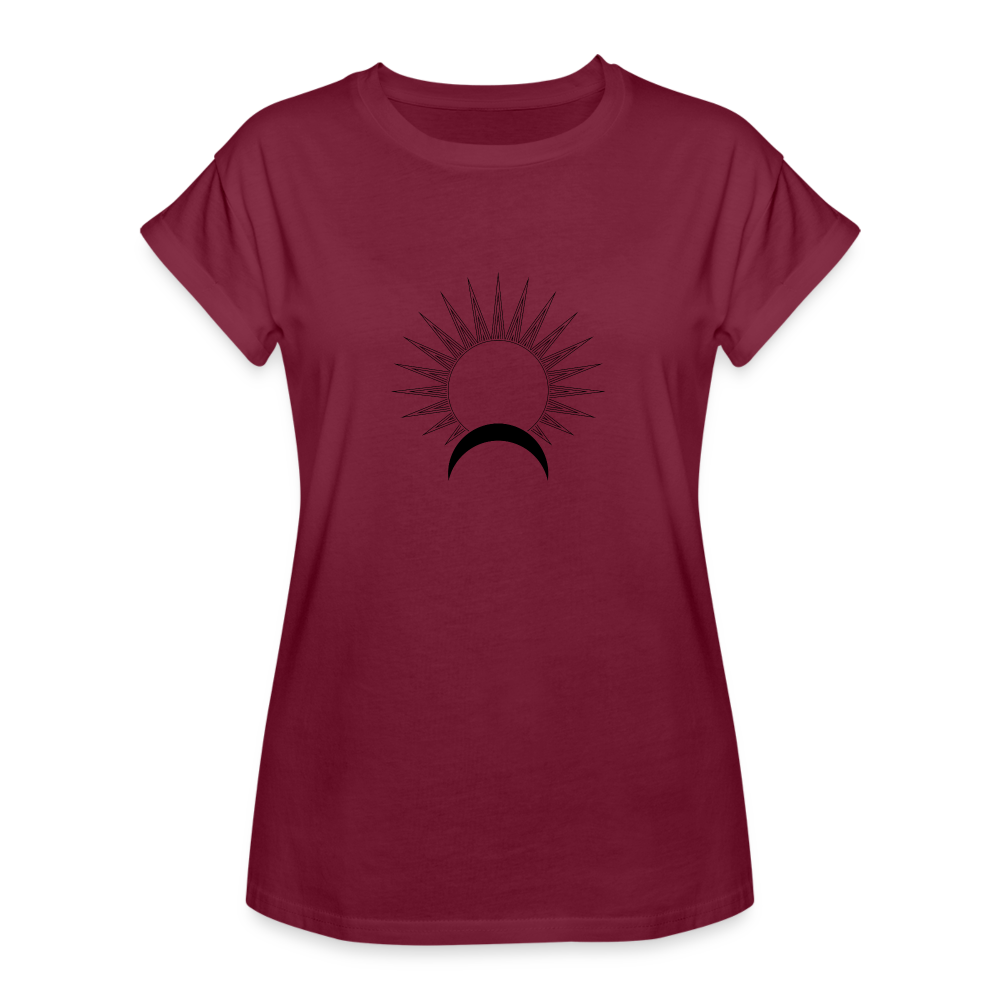 Satellite II Women's Relaxed Fit T-Shirt - burgundy