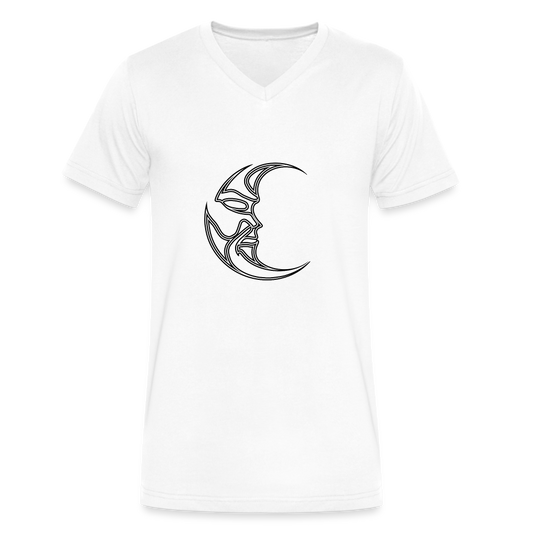 Luna Men's V-Neck T-Shirt - white