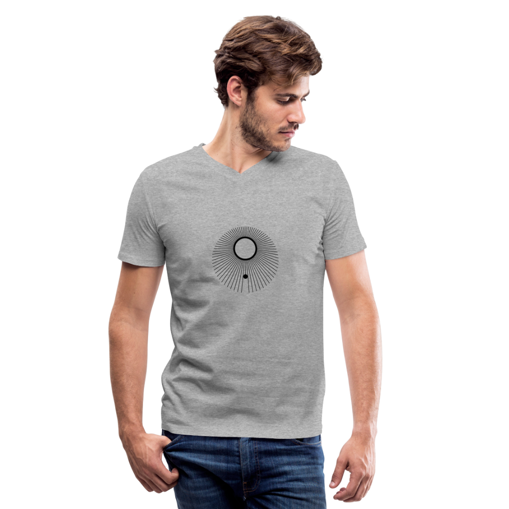 Phoebus Men's V-Neck T-Shirt - heather gray