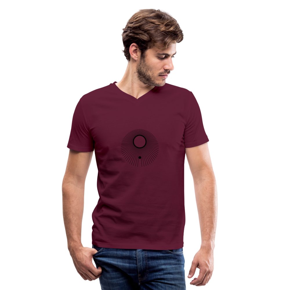 Phoebus Men's V-Neck T-Shirt - maroon