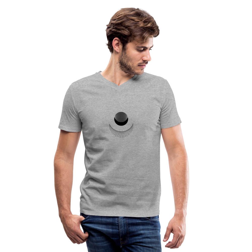 Satellite I Men's V-Neck T-Shirt - heather gray