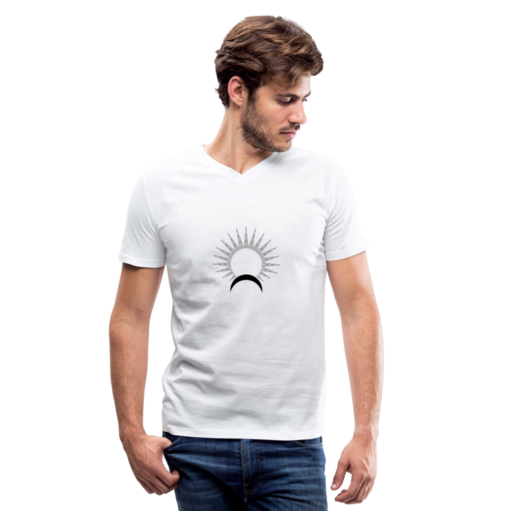 Satellite II Men's V-Neck T-Shirt - white