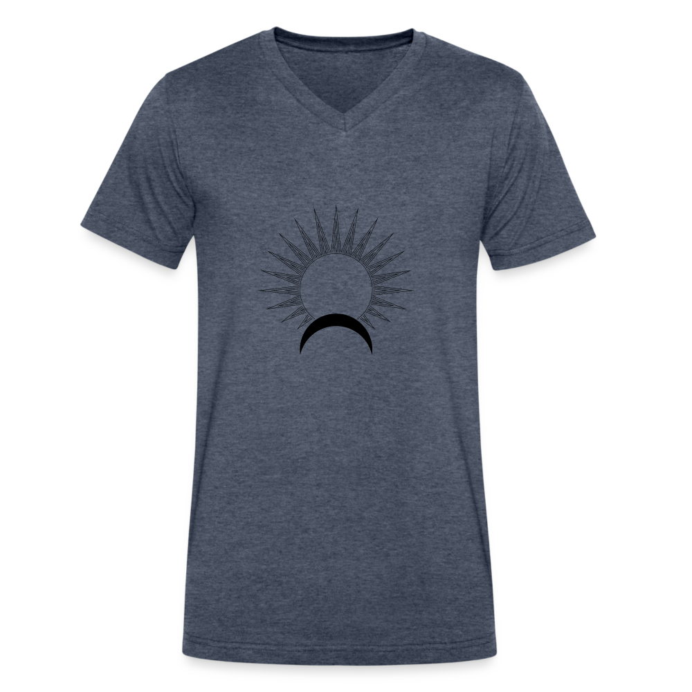 Satellite II Men's V-Neck T-Shirt - heather navy