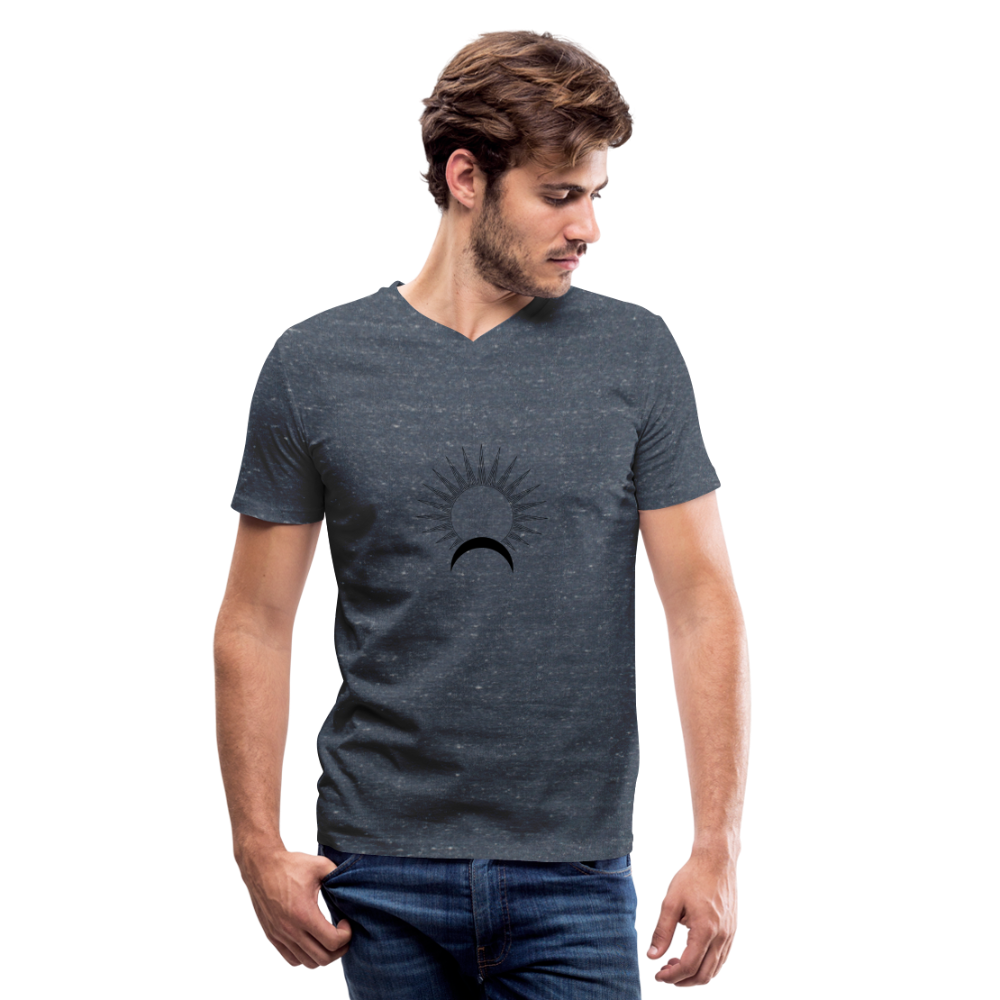 Satellite II Men's V-Neck T-Shirt - heather navy