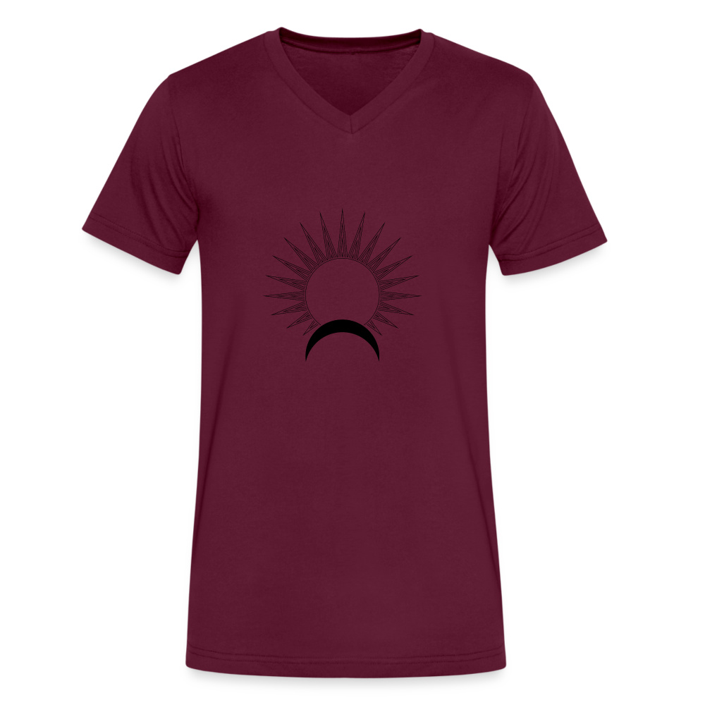 Satellite II Men's V-Neck T-Shirt - maroon