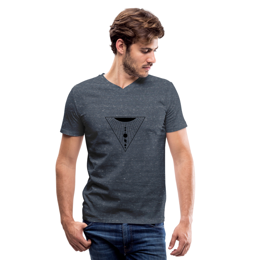 Solar System Men's V-Neck T-Shirt - heather navy