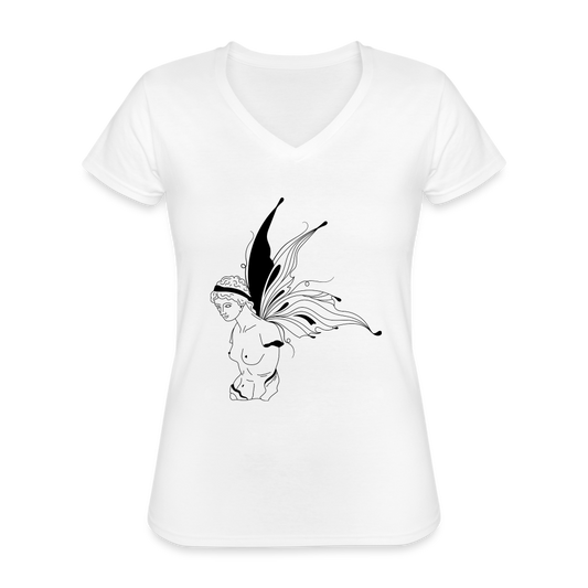 Butterfly Women's Relaxed Fit T-Shirt - white