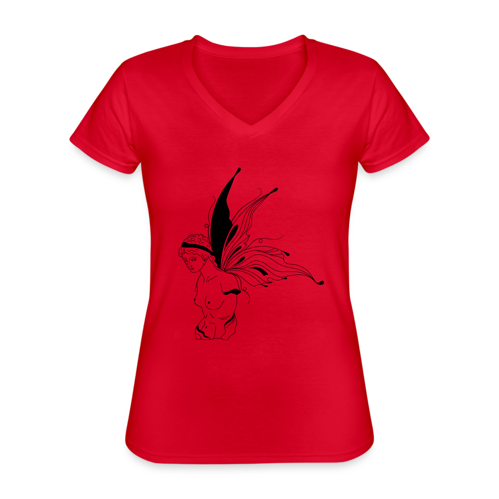 Butterfly Women's Relaxed Fit T-Shirt - red