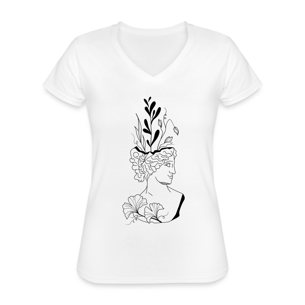 Smirk Women's Relaxed Fit T-Shirt - white