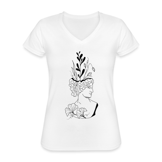 Smirk Women's Relaxed Fit T-Shirt - white