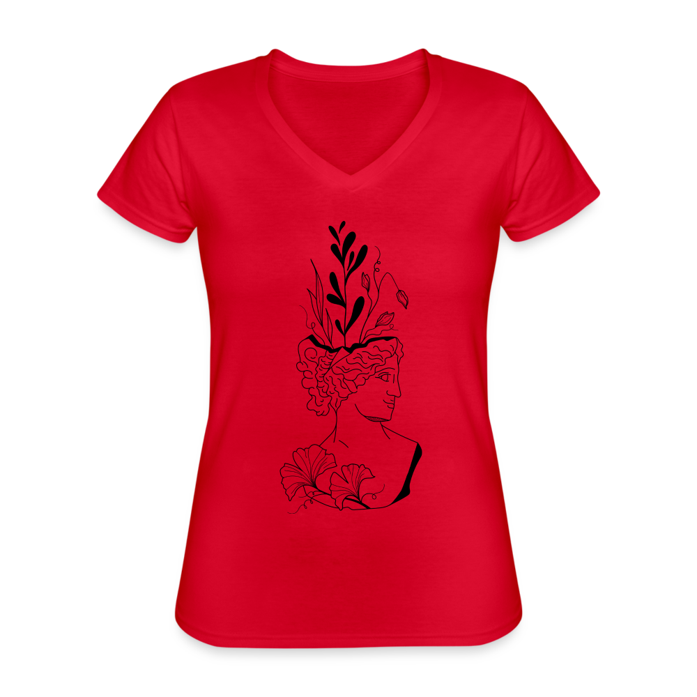 Smirk Women's Relaxed Fit T-Shirt - red