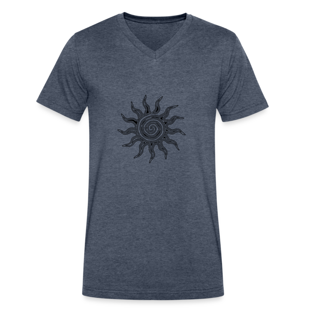 Sunrise - Men's V-Neck T-Shirt - heather navy