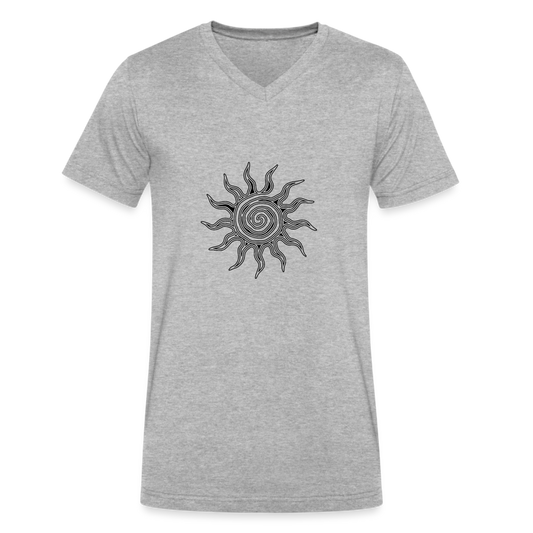 Sunrise - Men's V-Neck T-Shirt - heather gray