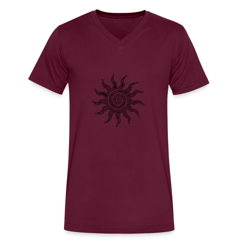 Sunrise - Men's V-Neck T-Shirt - maroon