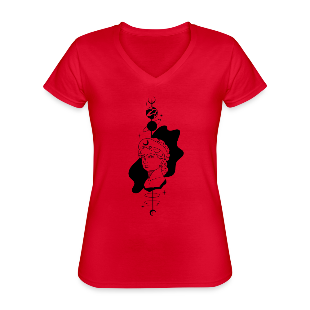 Day/Night Women's Relaxed Fit T-Shirt - red