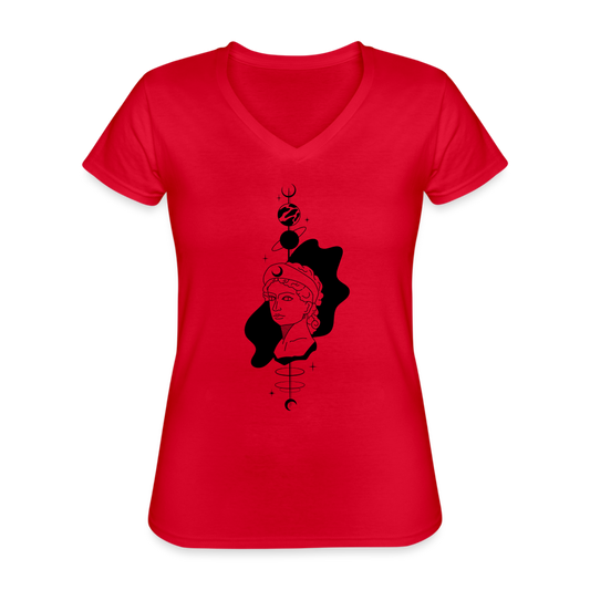 Day/Night Women's Relaxed Fit T-Shirt - red