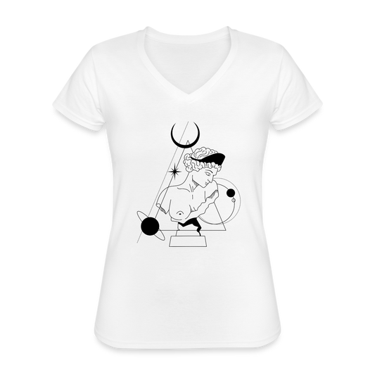 Broken Women's Relaxed Fit T-Shirt - white