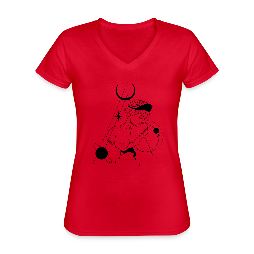 Broken Women's Relaxed Fit T-Shirt - red